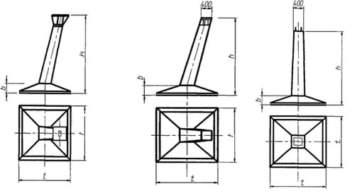 Фундаменты железобетонные под металлические опоры ЛЭП (35-500 кВ), с. 3.407-115 вып. 2, 3