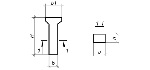 Колонны для отдельно стоящих опор, под технологические трубопроводы, с. 3.015-1/82