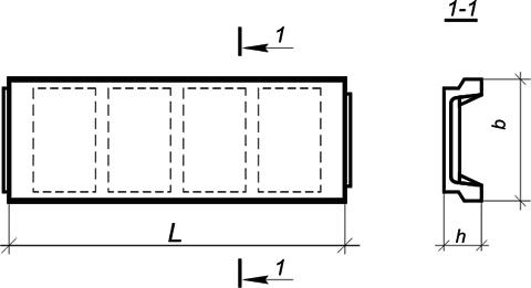Плиты для покрытий одноэтажных зданий размером 1,5х6м, с. 1.465.1-7/84