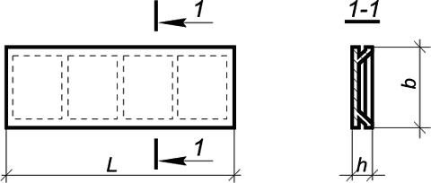 Плиты перекрытий, укладываемые на полки ригелей, с. 1.442.1-1