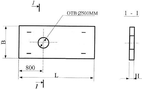 Плита площадки мусоропровода (жилой 16-ти этажный дом), 01-04-2-КЖИ